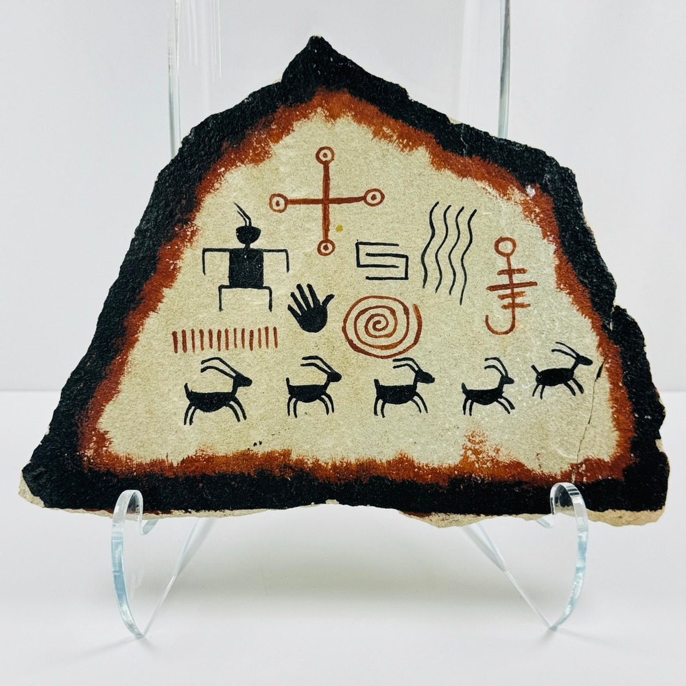Sandstone Petroglyph Art 2009 Navajo Canyon de Chelly Yellowman Dine Native Amer